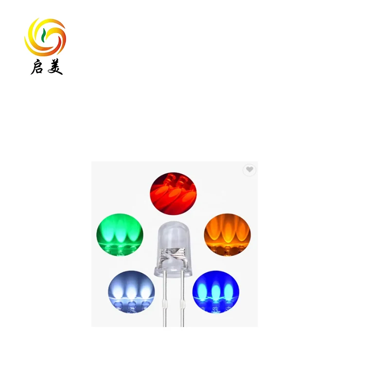 Epistar Chip LED 3mm Dip Lamp for Industrial Lighting Pure Red Blue Pink Green Warm White & RGB UV & IR Diode