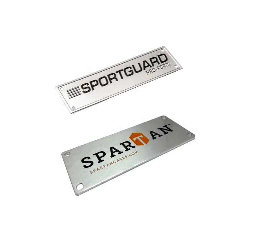 Custom wholesale Logo Etching OEM Customized Stainless Steel Aluminium Metal Nameplate