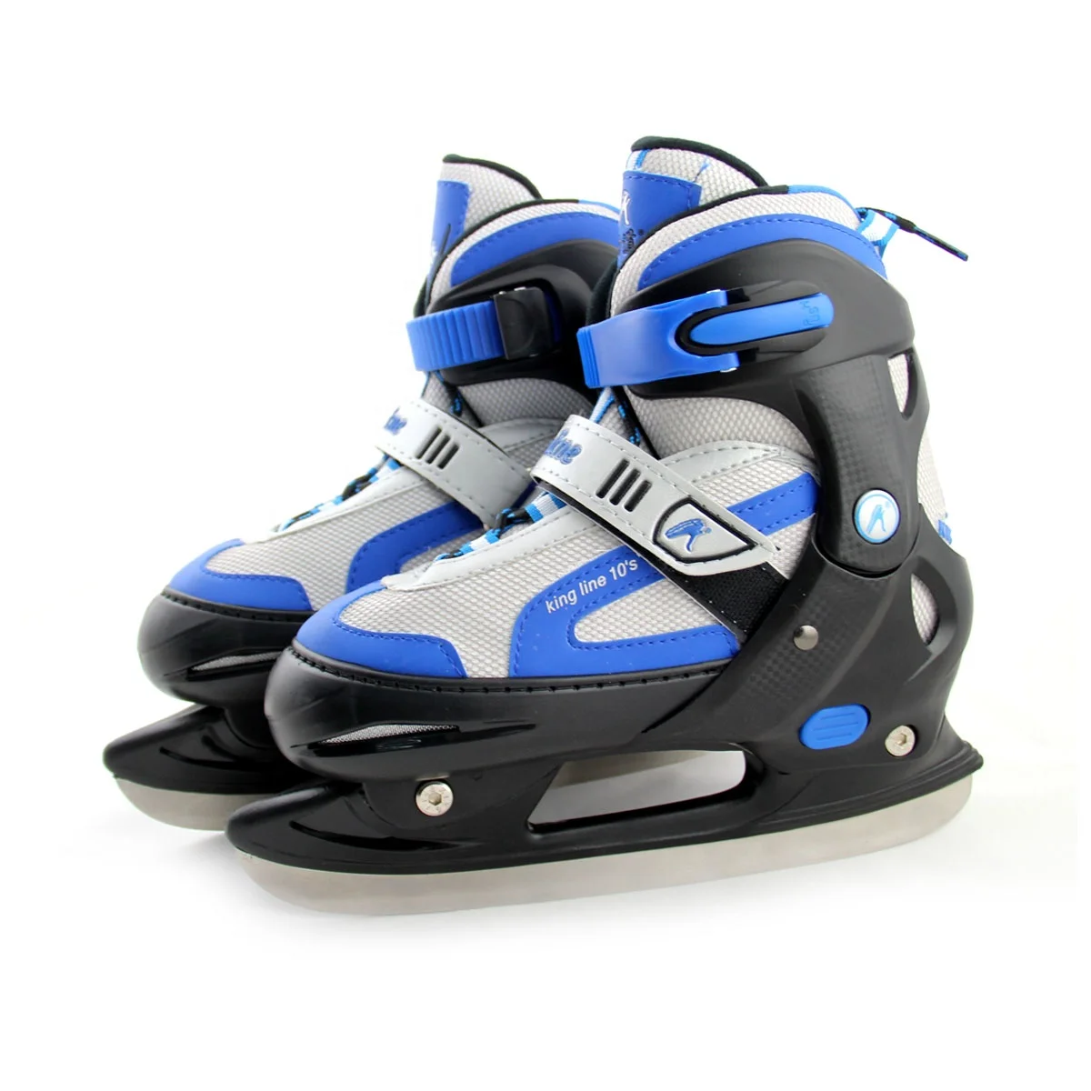 Logo customizable durable quality comfortable breathable retractable/adjustable sizes hockey ice skating shoes for kids