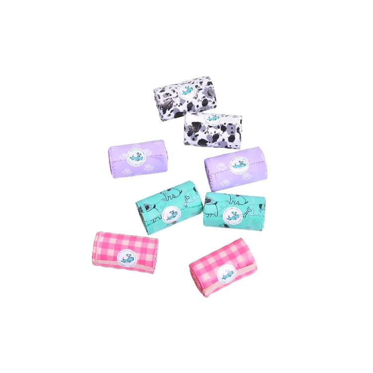 Bio Degradable Plastic Certified Organic Composable Die Cutting Biodegradable Pattern Ecofriendly Trash Dog Poop Bag For Pack