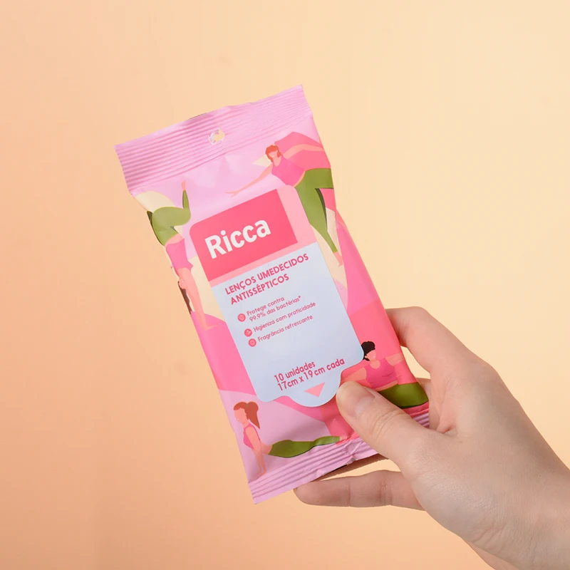 Customized Individually Packaged Wet Cleaning Wipe Disposable Use Single Pack Wet Towel for Hand for Clean