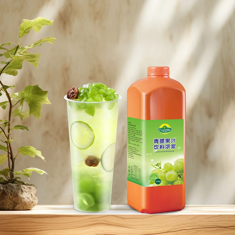 Czseattle Green grape fruit juice syrup fruit juice concentrate fruit flavored drink & beverage for bubble tea raw materials