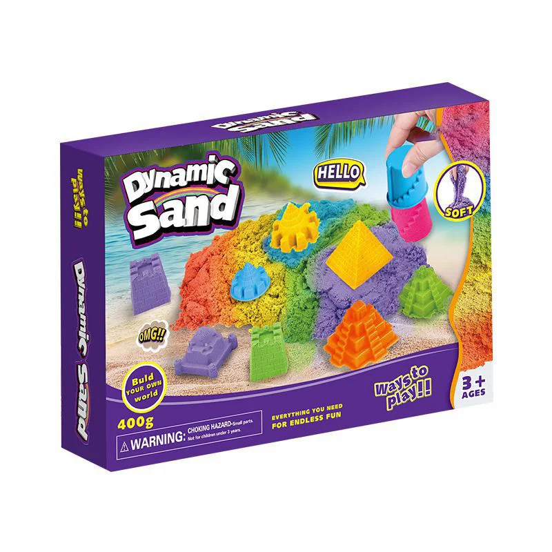 SL DIY Space Magic Soft Clay Sand Educational Ttoys Set With 26 Letters Mold For Kids To Play With At Home