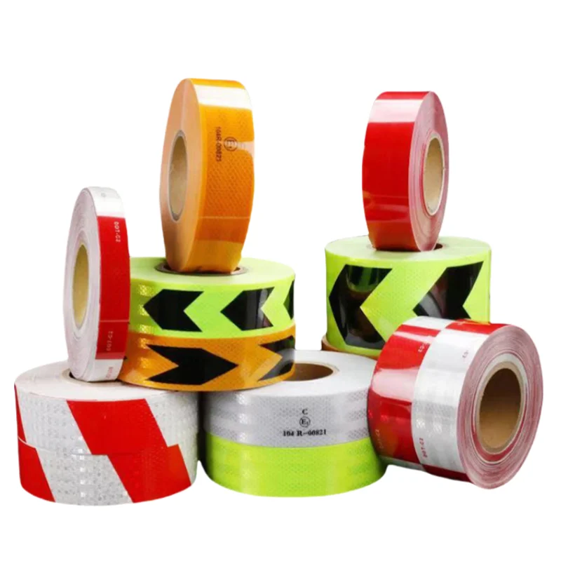 Vinyl material luminous yellow 3m Yellow fluorescent reflective film tape