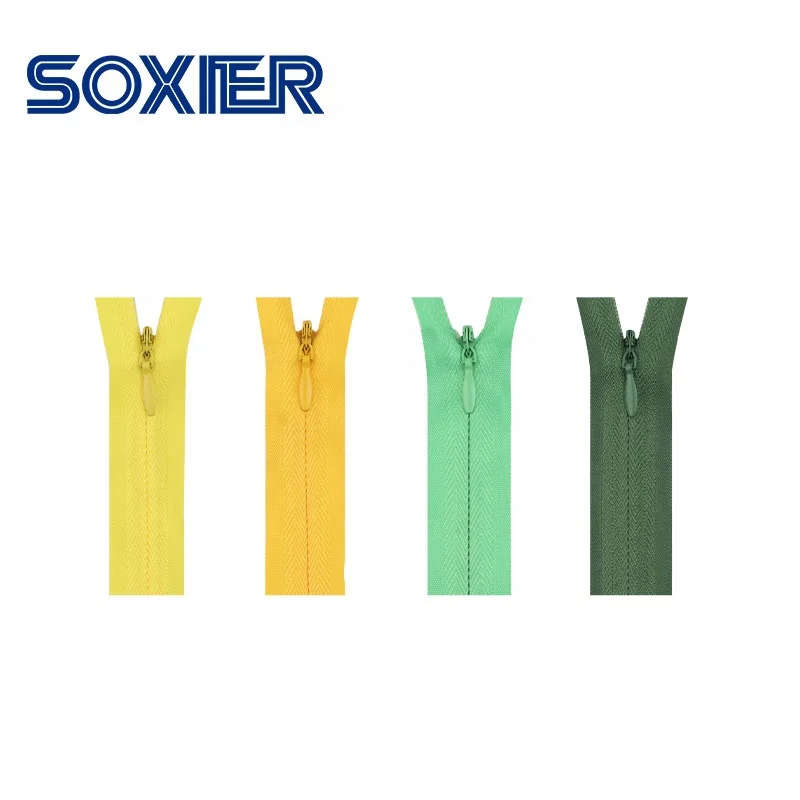 China Manufacturer Wholesale 3# Color Pants Invisible Nylon Zipper Tape for Garments