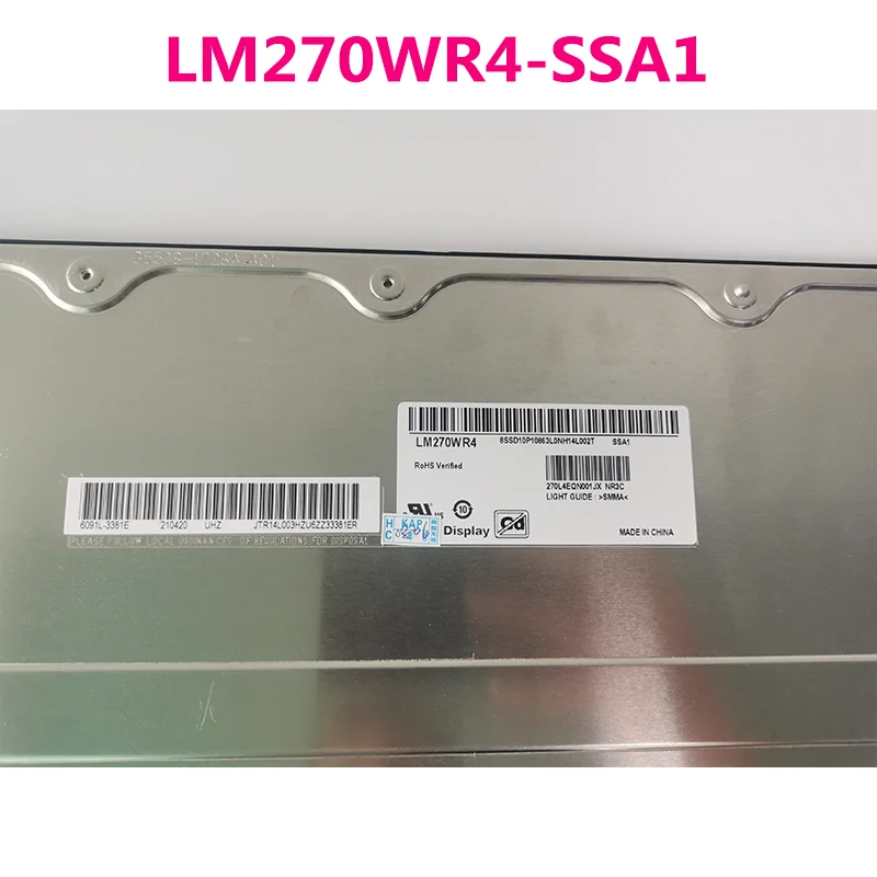 27 inch new original 4K 100%Adobe RGB micro border IPS LCD screen Module LM270WR4 SS A1  For DIY 4K hd display