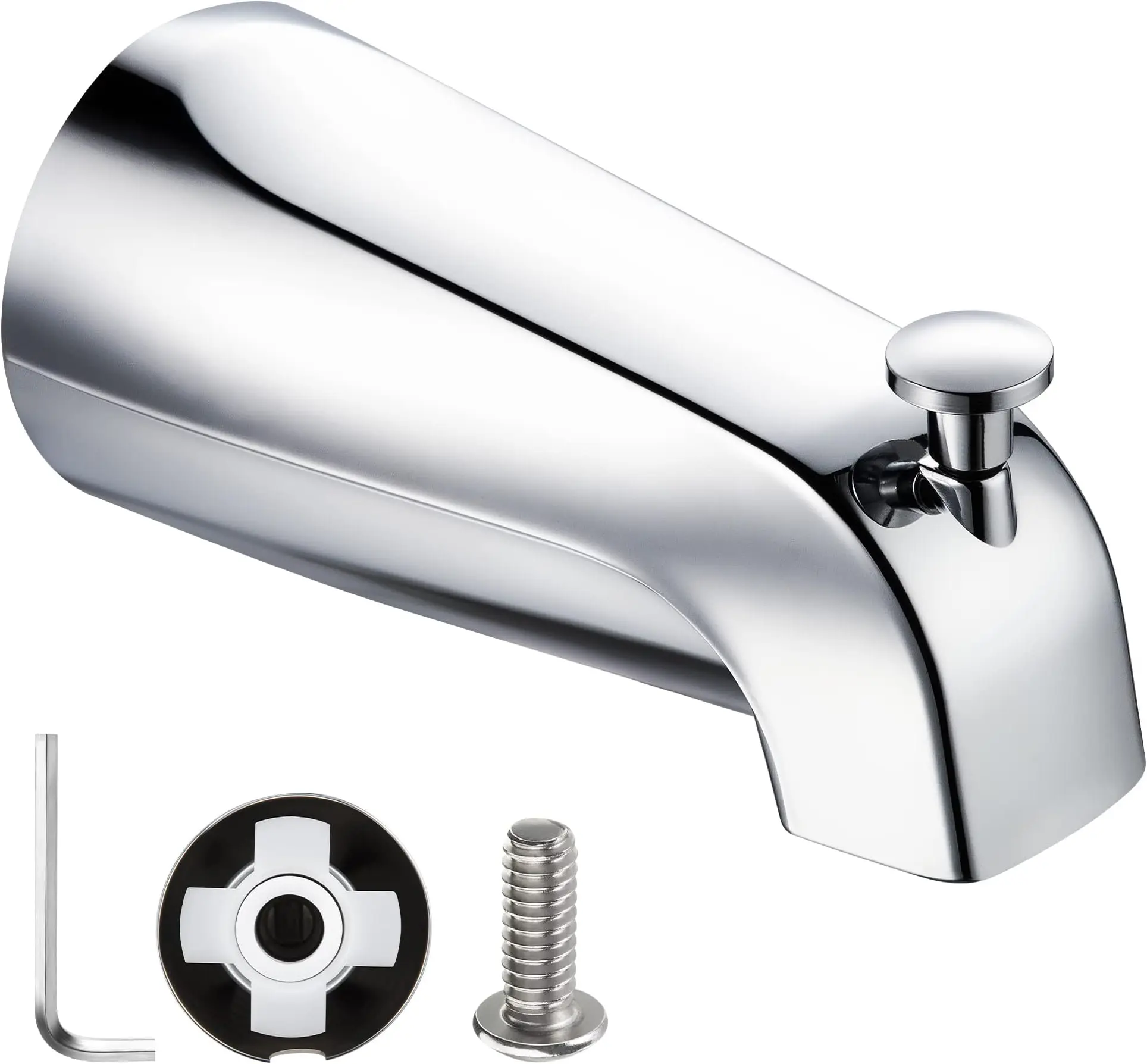 America Style Slip on Shower Set Tub Sprout  Bathroom Shower Bathtub Faucet Spout Replacement Fits 1/2' Copper Water Tube