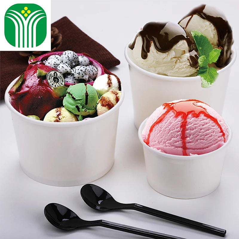 
custom disposable frozen yogurt paper cups wholesale 