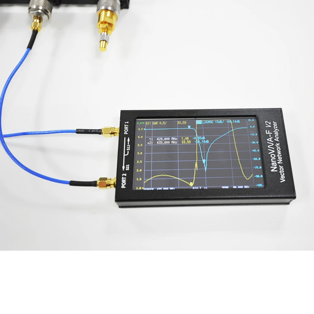 NanoVNA-V2 F 50K-3G 4.3 Inch LCD display Vector Network Analyzer HF VHF UHF 50Khz-3000Mhz Antenna Analyzer