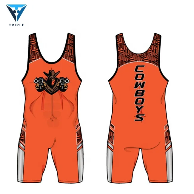 Wholesale freestyle advanced pattern sublimation wrestling singlet unisex custom wrestling singlet