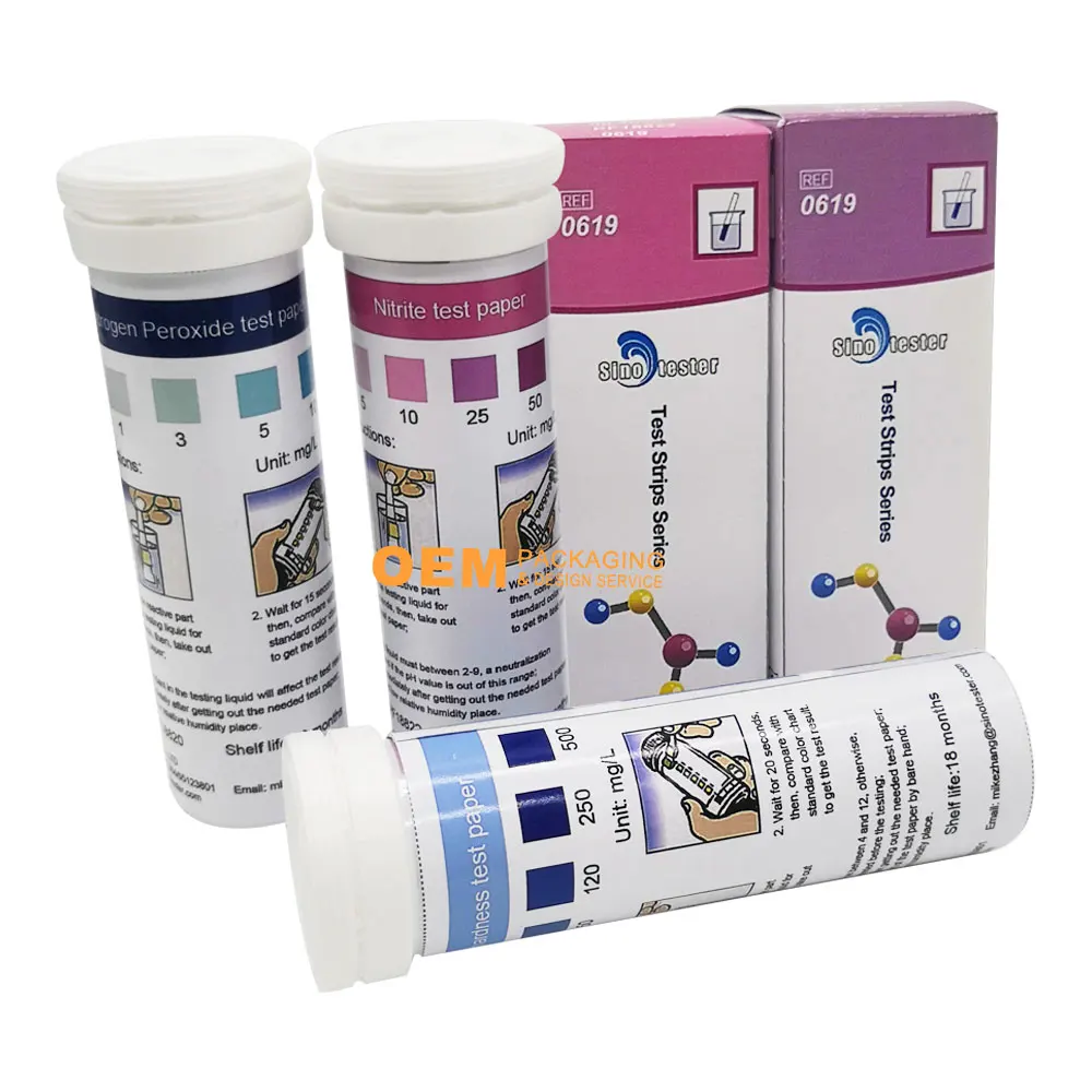 LH-1027 Wholesale Laboratory Use 10-250Mg/L Water Quality Test 100/Box Zink Test Paper