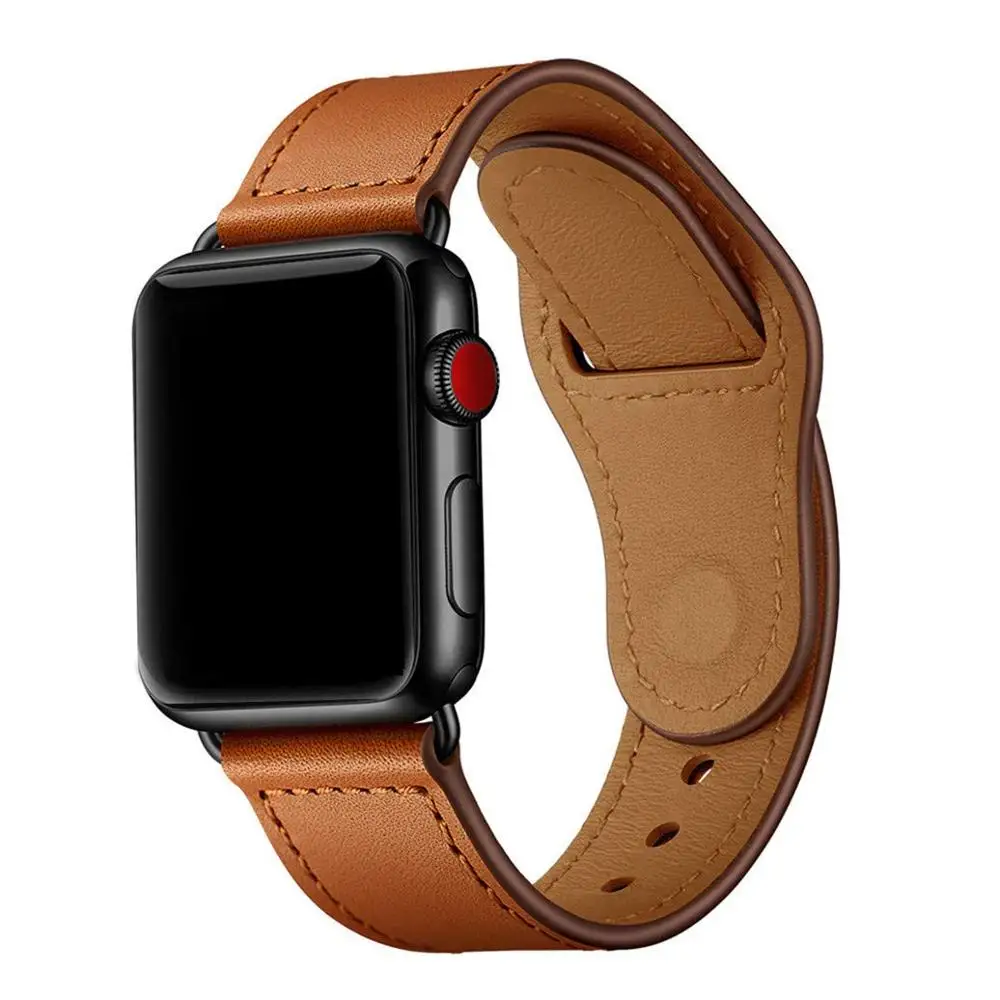Wholesale High Quality Genuine Leather Strap For Apple Watch Strap For Apple Smart Watch Band
