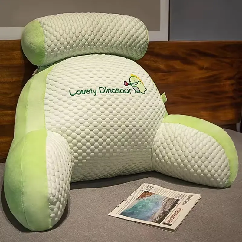 JYM Soft Bedhead Waist Cushion for Sleep Hotel Nursing Airplane Use Reading Pillow for Dormitory and Pregnant Bed