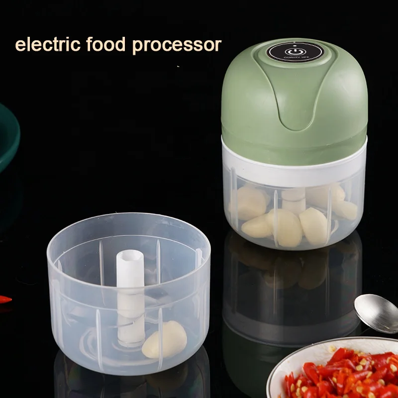 Hot Kitchen Accessory Wireless electric garlic rammer Cutter Pull meat mini electric slicer food electronic vegetable chopper