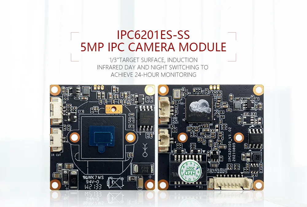 New item 5MP IPC6201ES-SS CMOS Sensor IPC board camera module Dual light source Support smart and multi-browser