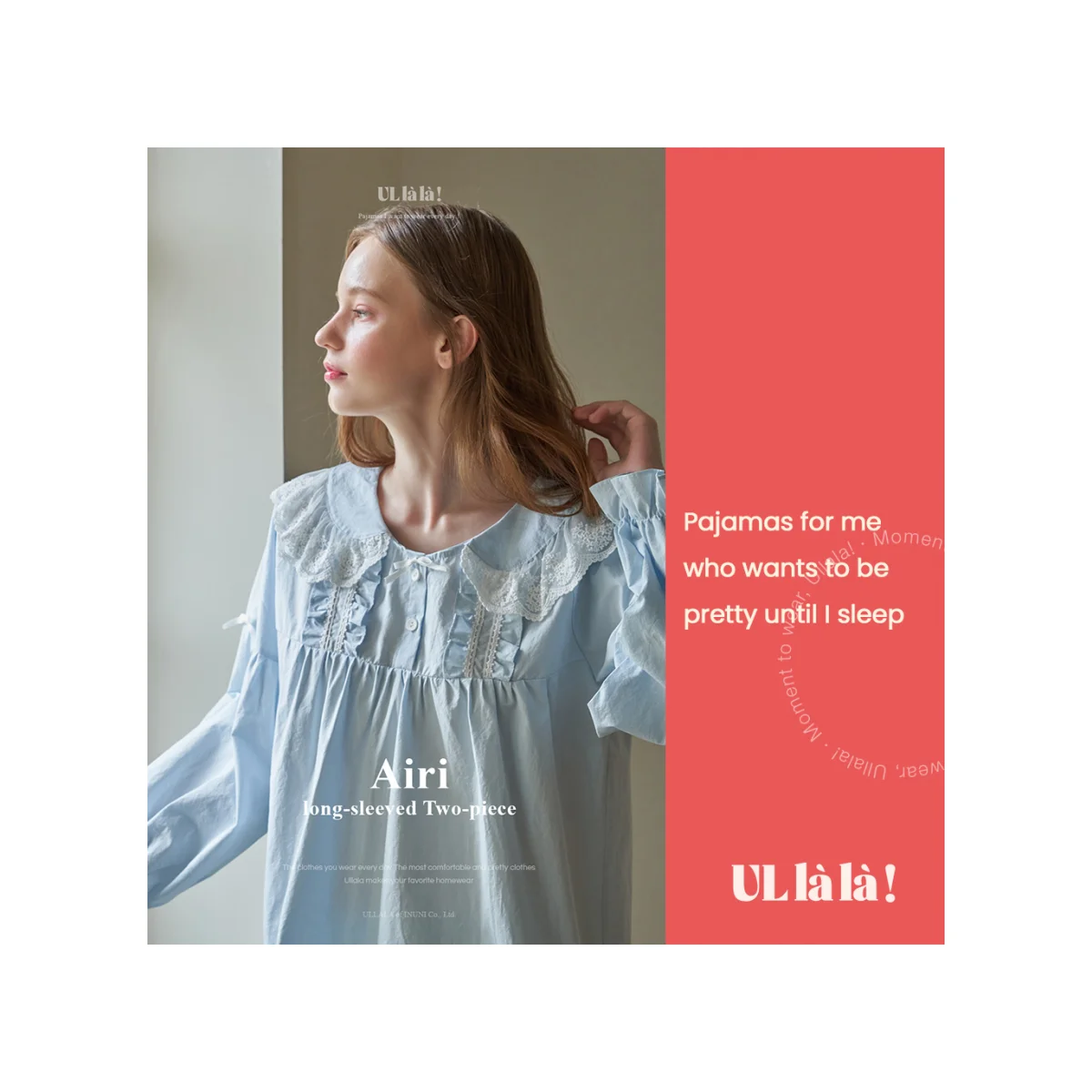 Лучшие продажи шелкография пижамы наборы Ullala пижамы для женщин Airi с длинным рукавом из двух частей