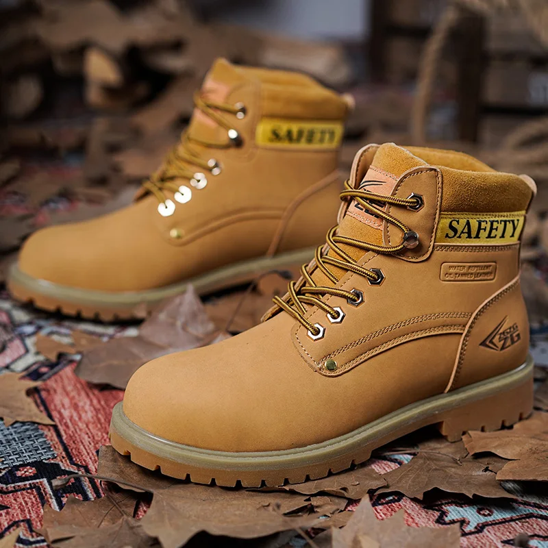 Wholesale ZG Boots For Work Woodland Safety Shoes Microfiber Leather