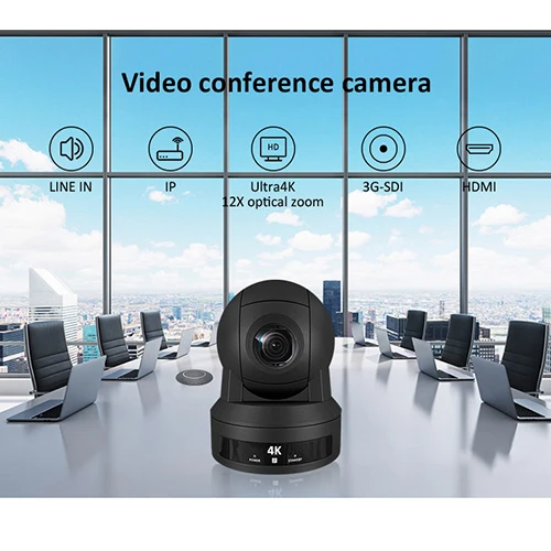 Professional broadcast conference 1080p smart ai auto tracking IP camera 4K UHD 60fps 12x  zoom  Usb3.0  PTZ camera