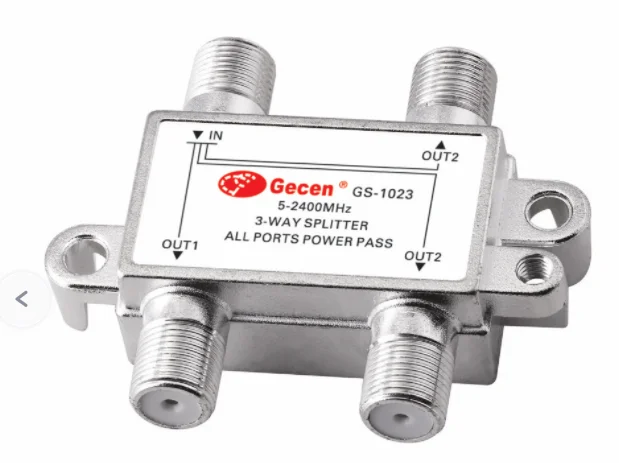 5-2400mhz signal conditioning splitter 2 3 4-way satellite antenna cable TV signal splitter