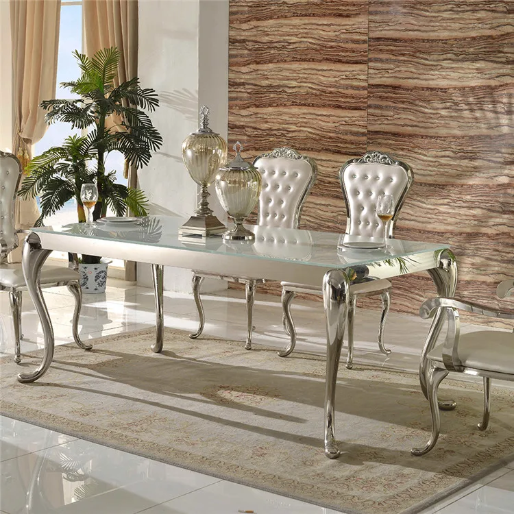 China Manufacturer Nordic Design Dining Room Furniture Luxury Dining Table Set