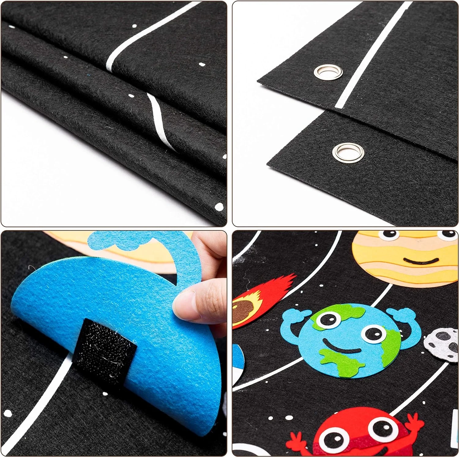 Hot Selling Felt Board for Toddlers, Educational Kids Gifts 3 4 5 6 7 8 Years Christmas.Solar System for Kids Toys