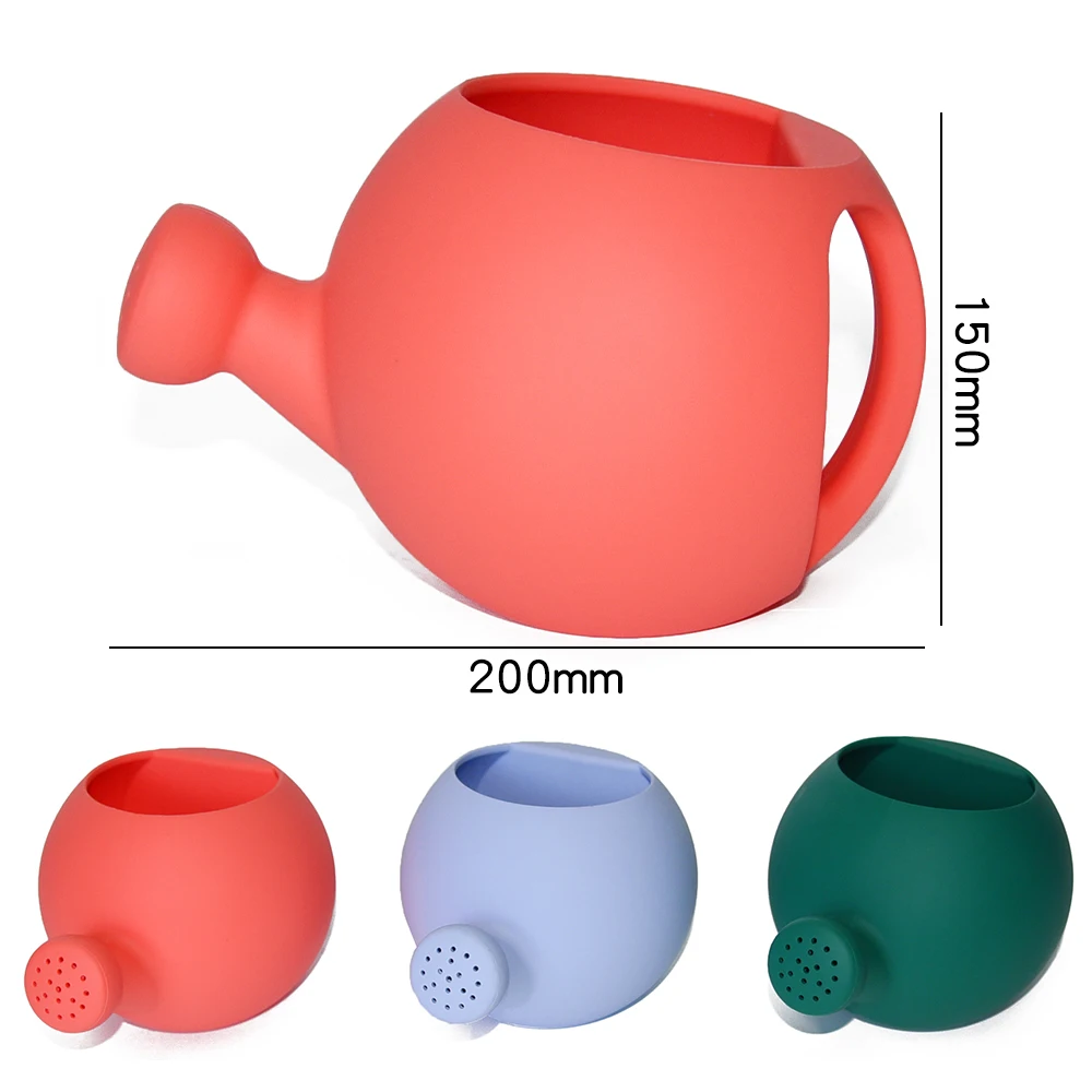 Free Bpa Eco-Friendly Silicone Summer Product Reusable Mini Beach Sand Toys Gardening Kids Silicone Watering Can Toy