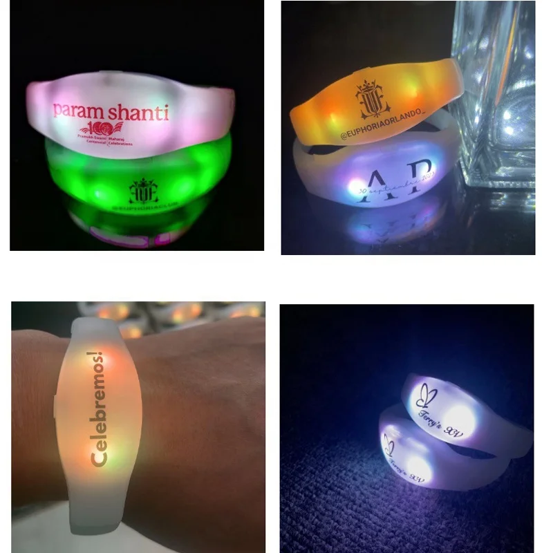 Dmx512 пиксель пользовательские эластичные светодиодные браслеты для событий пульт дистанционного управления светодиодный