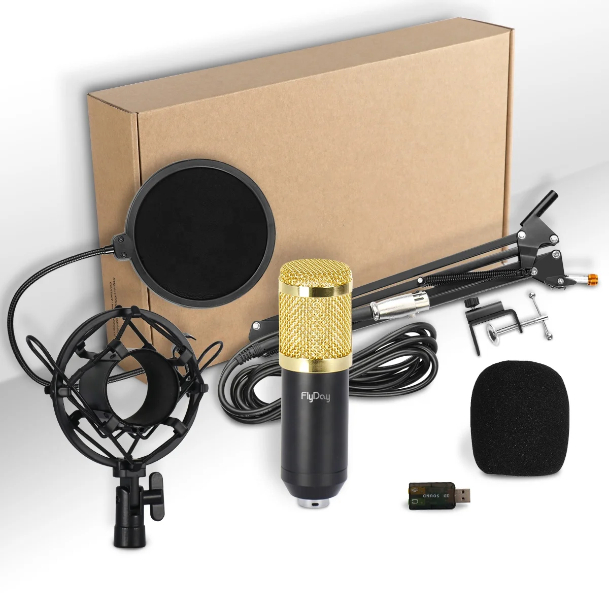 OEM F-800 Wholesale USB Microphone With Cable USB Microphone For PC or Laptop Desktop Condenser Microphone