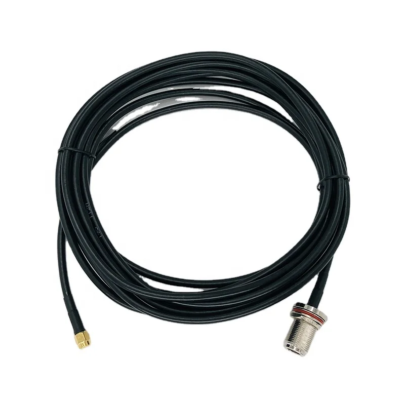 Waterproof N Type Female To RP SMA Male Pigtail Cable LMR195 For Wifi 3G/4G Wireless Equipment  15M