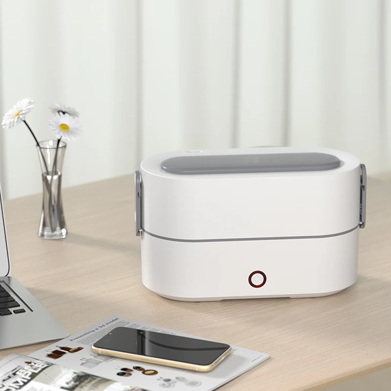 2020 New Item Smart two layer stainless steel inner pot heater lunch box electric heating