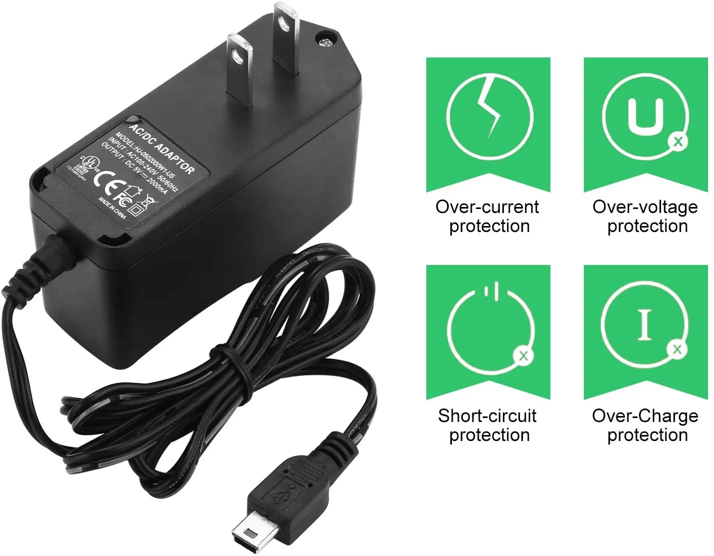 Зарядное устройство Mini Usb Usb-кабель адаптер переменного/постоянного тока настенный разъем для жесткого