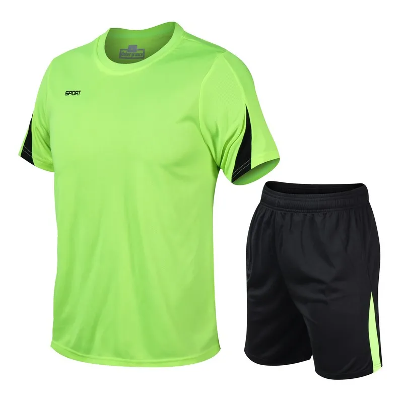 Custom Print Logo Wholesale Sports Tracksuits Training Team Suits Running Jogging Short Sportswear For Men