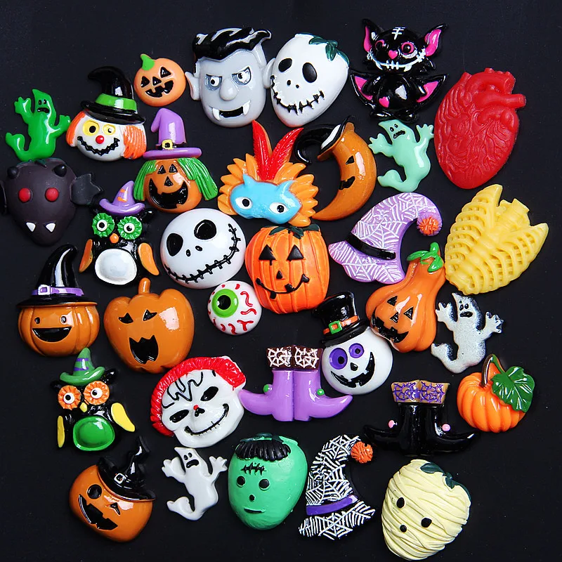 Funny Kids gift box DIY kit decoration flatback charms mini parts Halloween resin accessories diy