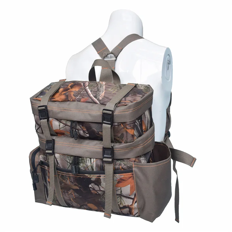 Large Capacity Waterproof Two Layers Daypack Camouflage Hunting Backpack for Outdoor Camping Hiking Travelling