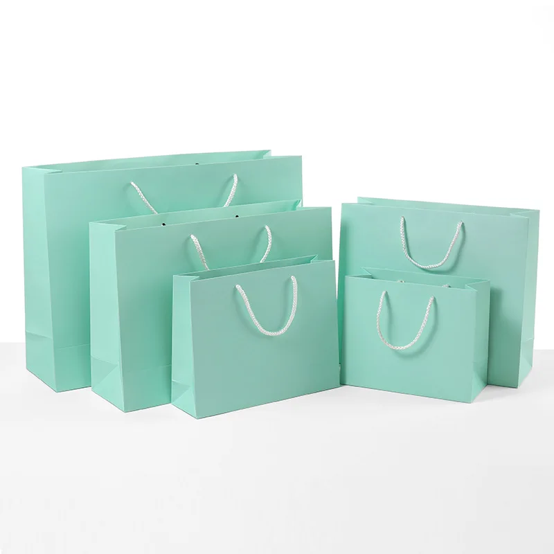 New Design Private Logo Printed Black Small Personalized Luxury Shopping Tote Gift Paper Bags With Chain Handles For Jewelry