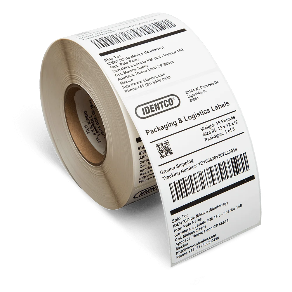 Direct Thermal Blank White Label Barcode Roll High Temperature Resistant Direct Thermal Label