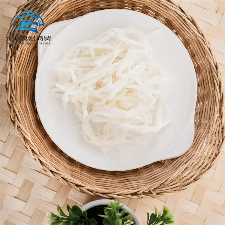 Hot selling nutritious delicious vietnam flavour dried squid seafood snack white shredded calamari squid