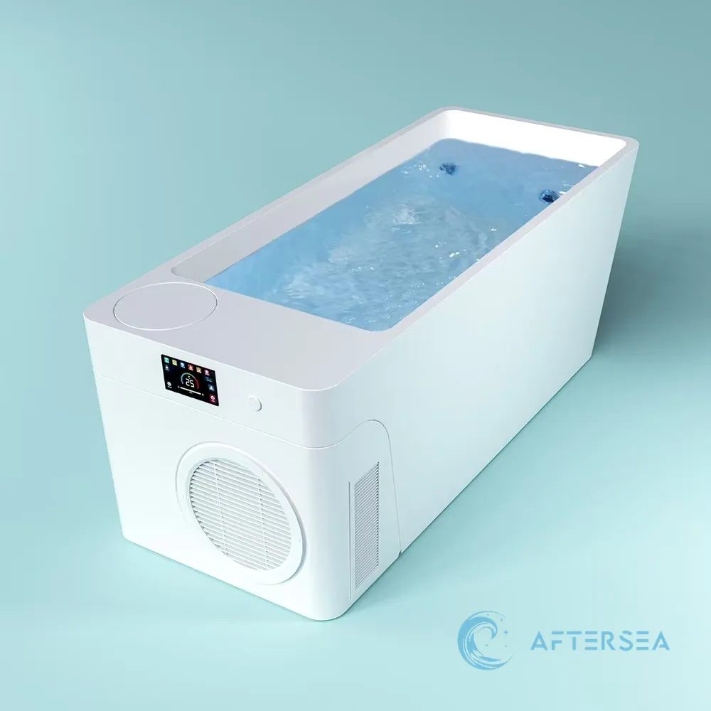 2024 New Developed Cold Plunge Water Therapy Ice Baths Acrylic Zero Set Up All In Plunge For Commercial Use