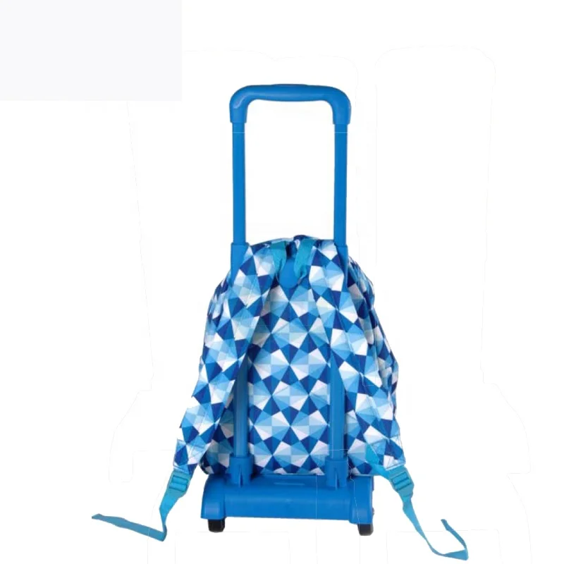 Big wheels kids school trolley bags for girl