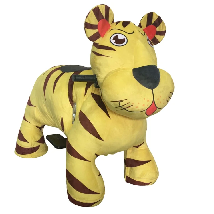 Battery Motorized Kids Plush Zippy Walking Riding Electric Rides On Animal Toy Animale Electric Mountable Animals