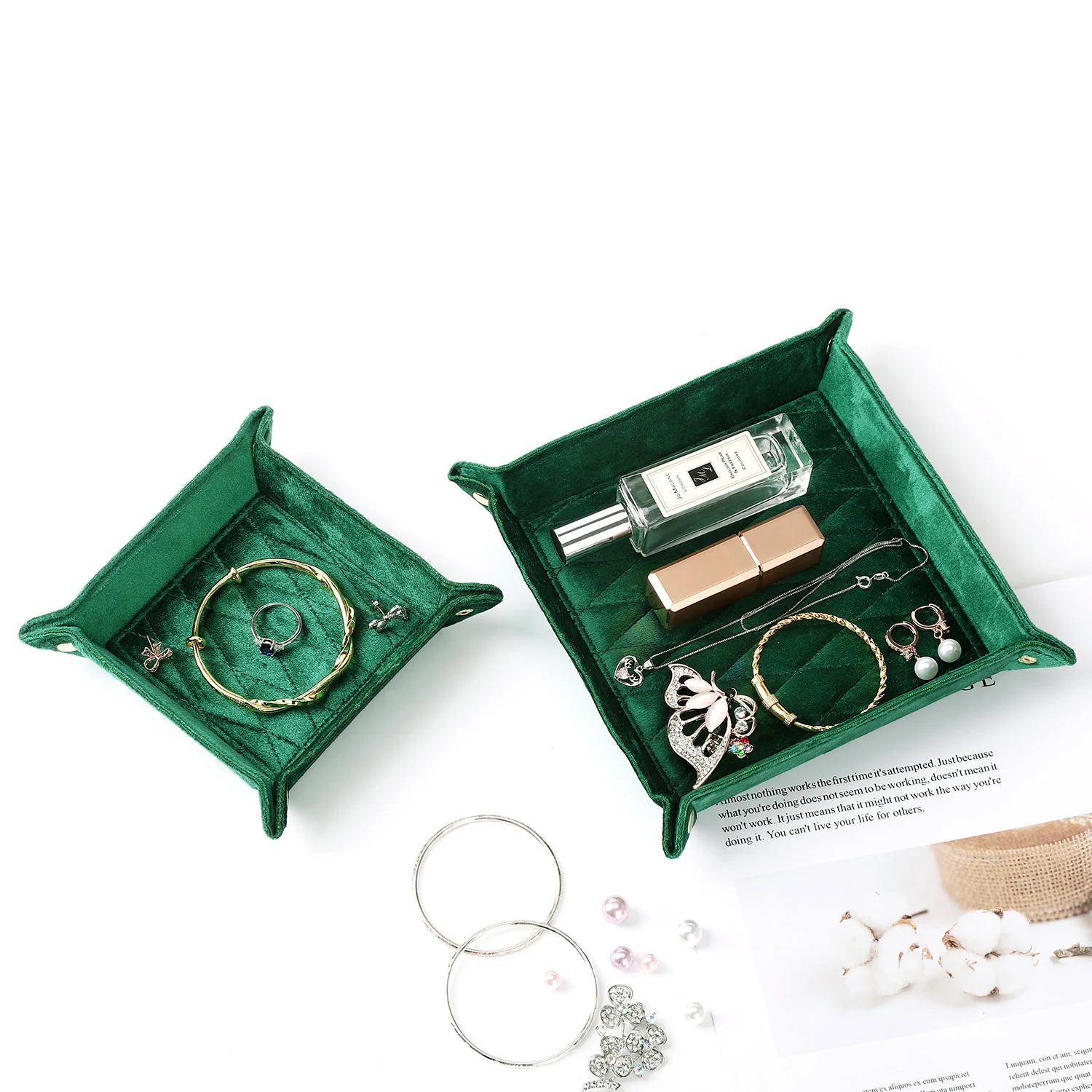 Velvet Jewelry Tray Jewelry Ring Display Ring Tray Display Diamond Ring Emeralds Pendant Display Tray Jewelry Show Logo Custom