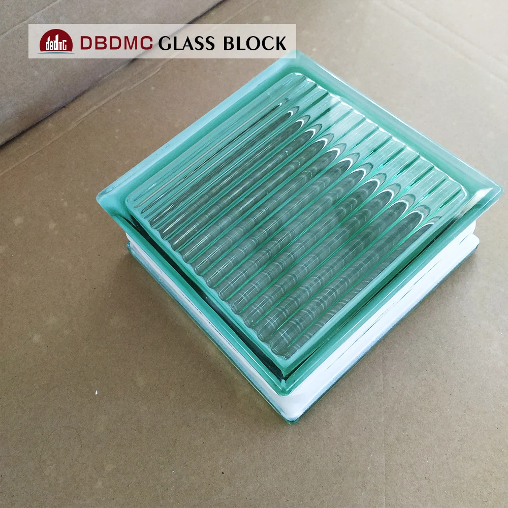Multicolor transparent new design hollow glass block solid glass bricks