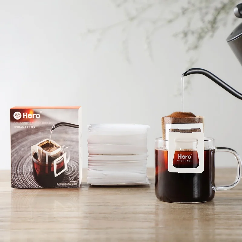 ZeroHero Hanging Ear Coffee Filter Paper Portable Drip Hand Filter Cup with Mesh and Powder Bag New Style Tea Tool