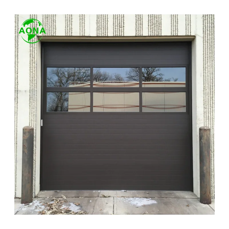 Heat Preservation Wind Resistance Galvanized Steel Automatic Industrial Sectional Lifting Garage Door
