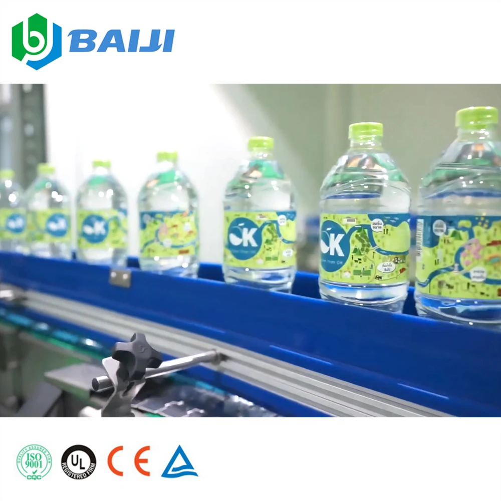 Small business 200ml-750ml drinking water bottling filling machine production line plant