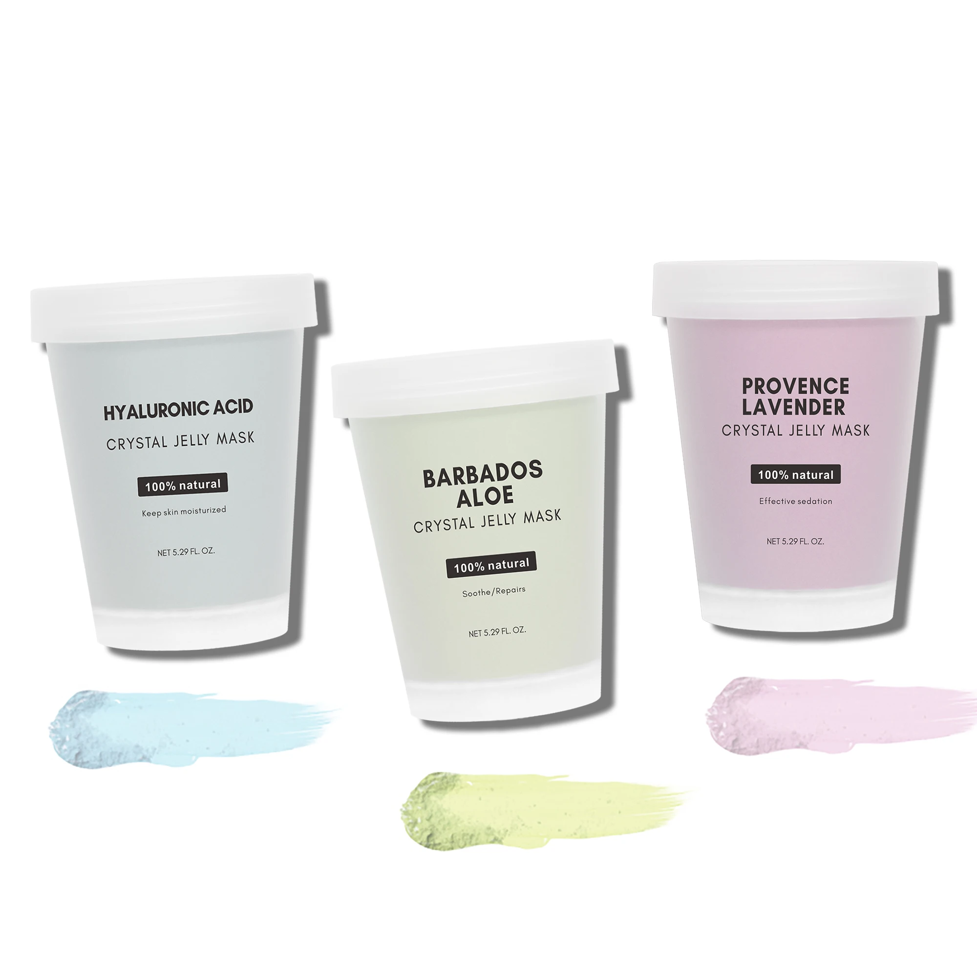 Hot sell crystal peel off powder Rubber Mask Spa Set custom logo derma brightening facial soft hydro jelly mask powder