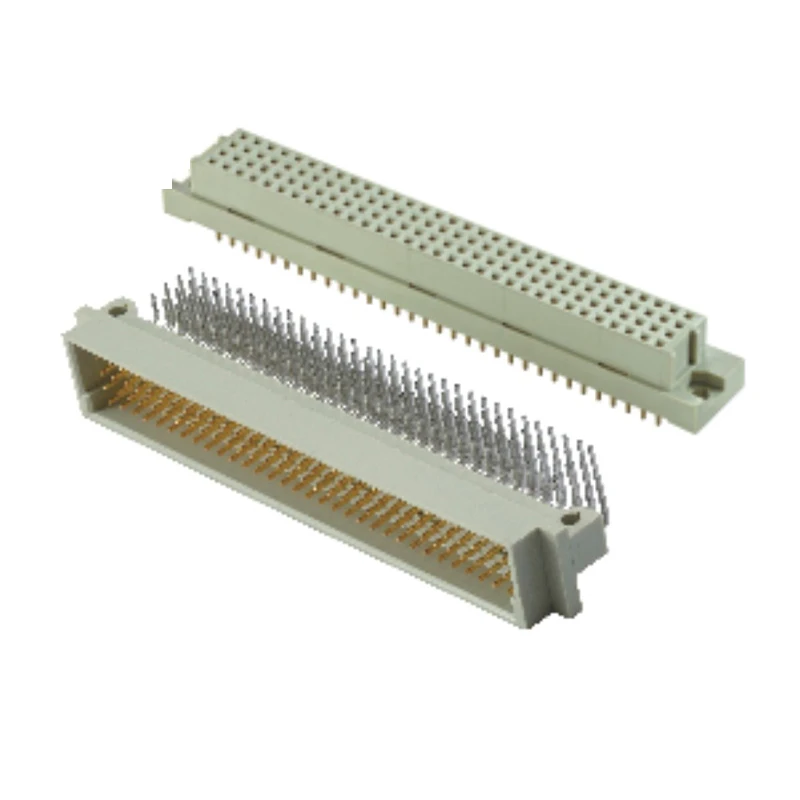3 Rows2.54MM Pitch 96P Female 180 Degree DIP DIN Signal Euro Connector