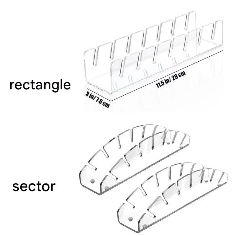 7 Holes Baseball Cap Display Stand Durable Clear Acrylic Hat Rack for Home Wardrobe Storage Organization Store Decoration