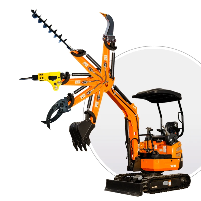 China Mini excavator Windstorm mini bagger with swing boom small digger crawler excavator 1ton 2 ton new bagger for sale