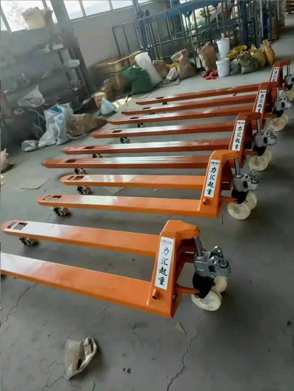hot selling 3T 685mm durable manual handling pallet truck for construction